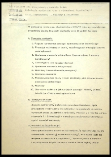 Patologia społeczna wraz z elementami kryminologii [plan wykładu, literatura, zasady zaliczeń]
