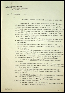 [Podstawa prawna i ogólny opis działania PSPS, dnia 1 września 1950 r.]