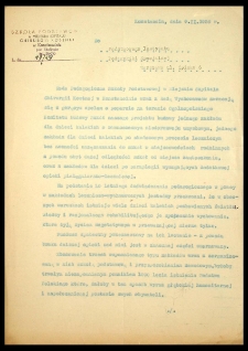 [Apel do PIPS o poparcie projektu budowy zakładu dla dzieci kalekich z równoczesnym niedorozwojem umysłowym, Konstancin, dnia 9.II.1959 r. ]