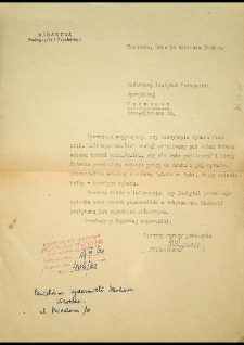 [Zapytanie do PIPS w sprawie druku "Wybór pism" Marii Grzegorzewskiej. Warszawa, dnia 16 kwietnia 1962 r.]