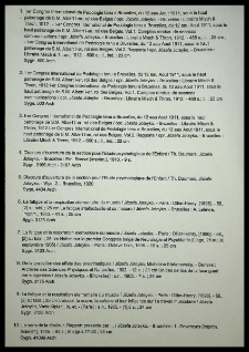 [Wykaz publikacji Józefy Joteyko i Marii Grzegorzewskiej. Spis z sygnaturami egzemplarzy Biblioteki WSPS]