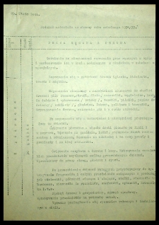 Podział materiału na okresy roku szkolnego 1954/55