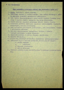 Plan wykładów z patologii ogólnej dla słuchaczy I roku PIPS, 1960/61