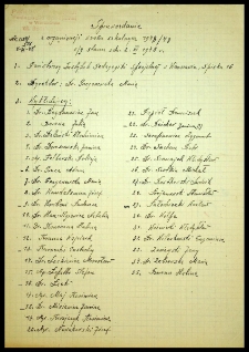 Sprawozdanie z organizacji w roku szkolnym 1948/49 w/g stanu z dn. 2.XI.1948 r.