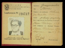 Legitymacja Związku Nauczycielstwa Polskiego