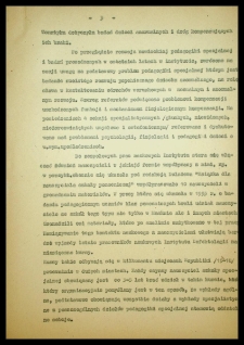 Sprawozdanie Marii Grzegorzewskiej z wyjazdu do Moskwy w celu poznania szkolnictwa specjalnego (8-31 styczeń 1956r.) [brudnopis]