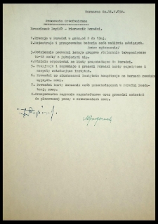 [Wykaz zadań realizowanych przez Poradnię Ortofoniczną], dn. 14.V.65 r.