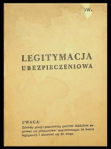 Legitymacja ubezpieczeniowa