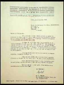 [Program i zaproszenie dla Marii Grzegorzewskiej na VI Kongres "Formacja i doskonalenie wychowawcy młodzieży nieprzystosowanej". Paris, le 22 juillet 1963]