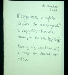 [Fragmenty "Listów do Młodego Nauczyciela", z adnotacją nieznanego autora "Niewydane w cyklu Listów…"(…)]